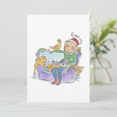 Weihnachtsleute Einladung (Stehend Vorderseite)