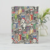 Weihnachtsleute Feiertagskarte (Stehend Vorderseite)