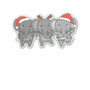 Weihnachtsleute Niedlich Aufkleber