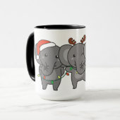 Weihnachtsleute Niedliche Tasse (Vorderseite Links)
