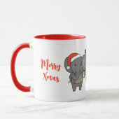 Weihnachtsleute Niedliche Wrapping Tasse (Links)