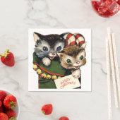 Weihnachtsleute Weihnachtszeitpapierservierung Serviette (Beispiel)