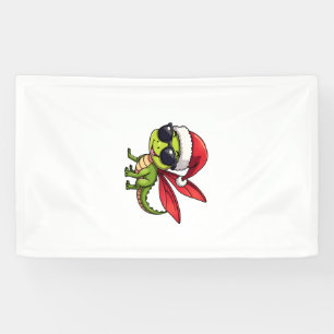 Weihnachtslibelle Santa Hut Lustiges Xmas Kinder Banner