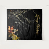 Weihnachtslicht auf dem Foto "Bäume" - Stand Wandteppich (Vorderseite (Horizontal))