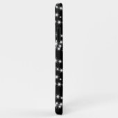 Weihnachtslicht auf schwarzen iPhone Case (Hinten/Rechts)