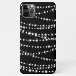 Weihnachtslicht auf schwarzen iPhone Case