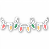 Weihnachtslicht Aufkleber (Vorderseite)