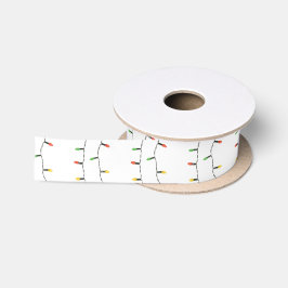 Weihnachtslicht-Band Satinband
