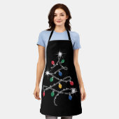 Weihnachtslicht Baum Rhinestone Mega Bling Schürze (Getragen)