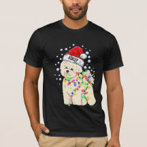 Weihnachtslicht Bichon Frisé Hund Welpe