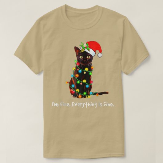 Weihnachtslicht bin ich Geldbußen Alles ist Fines T-Shirt (Design vorne)