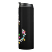 Weihnachtslicht Bootsfahrt Kreuzfahrtschiff Gif Thermosbecher (Nach rechts gedreht)