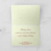 Weihnachtslicht Business Grußkarte Feiertagskarte (Innenseite)