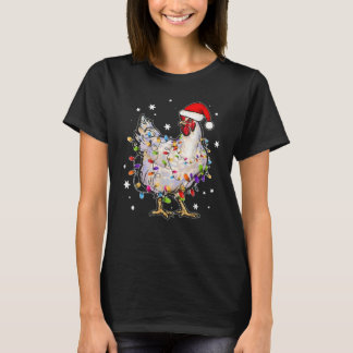 WeihnachtsLICHT Chicken Santa T-Shirt