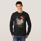 WeihnachtsLICHT Chicken Santa T-Shirt (Vorne ganz)