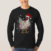 WeihnachtsLICHT Chicken Santa T-Shirt (Vorderseite)
