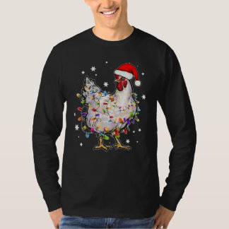 WeihnachtsLICHT Chicken Santa T-Shirt