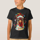 WeihnachtsLICHT Chicken Weihnachten Weihnachten We T-Shirt (Vorderseite)