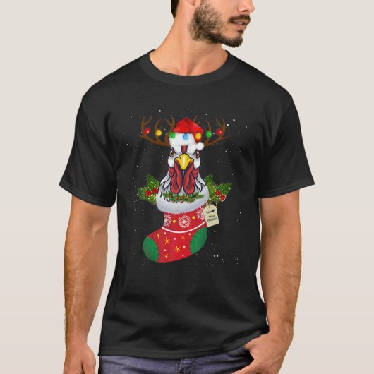 WeihnachtsLICHT Chicken Weihnachten Weihnachten We T-Shirt (Vorderseite)