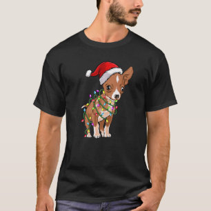 Weihnachtslicht Chihuahua Niedlich Chihuahua Dog T-Shirt