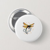 Weihnachtslicht-Dragonfly Button (Vorne & Hinten)