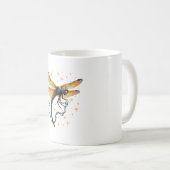 Weihnachtslicht-Dragonfly Kaffeetasse (VorderseiteRechts)