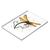 Weihnachtslicht-Dragonfly Notizblock (Linke Seite)