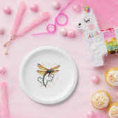 Weihnachtslicht-Dragonfly Pappteller (Party)