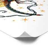 Weihnachtslicht-Dragonfly Poster (Ecke)