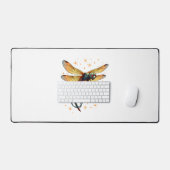 Weihnachtslicht-Dragonfly Schreibtischunterlage (Tastatur & Maus)