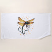 Weihnachtslicht-Dragonfly Strandtuch (Vorderseite)