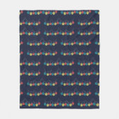 Weihnachtslicht Dunkelblau Fleece Blanket (Vorderseite)