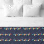 Weihnachtslicht Dunkelblau Fleece Blanket