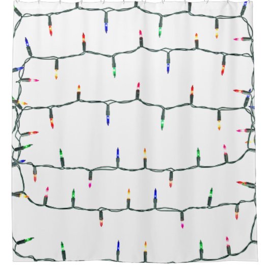 Weihnachtslicht Duschvorhang (Vorderseite)