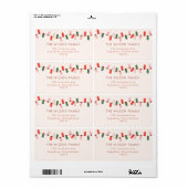 Weihnachtslicht farbenfrohe Weihnachtsadress (Vorne)