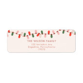 Weihnachtslicht farbenfrohe Weihnachtsadress (Vorne)