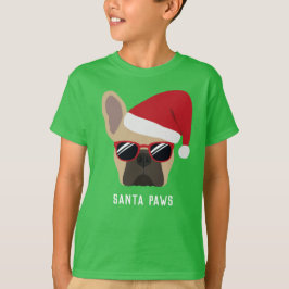 Weihnachtslicht Fawn Französische Bulldogge T-Shir T-Shirt