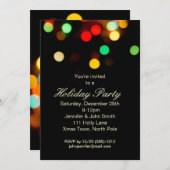 Weihnachtslicht-Feiertags-Party Einladung (Vorne/Hinten)