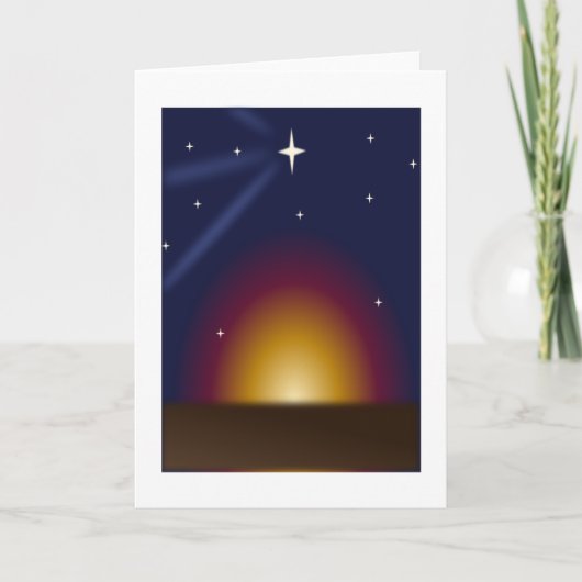 Weihnachtslicht Feiertagskarte (Vorderseite)