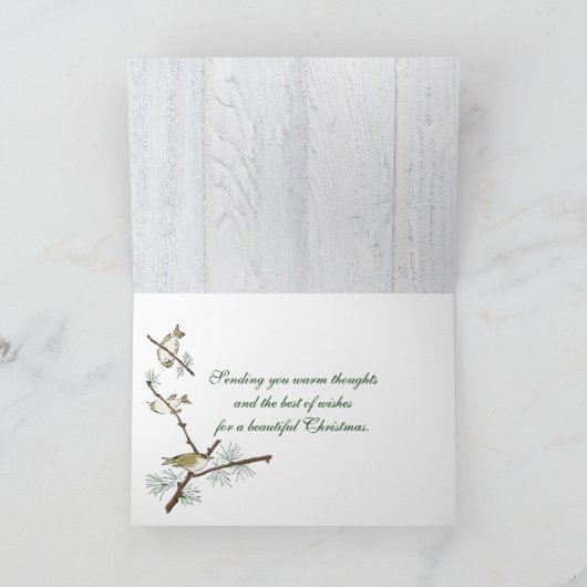 Weihnachtslicht Feiertagskarte (Innenseite)