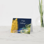 Weihnachtslicht Feiertagskarte (Vorderseite)