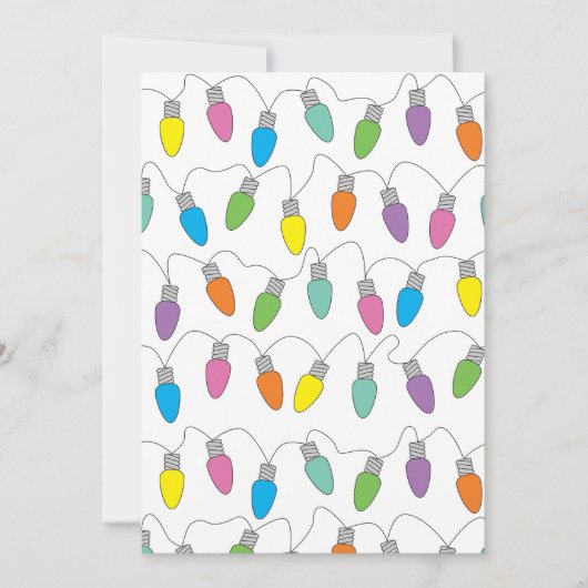 Weihnachtslicht Feiertagskarte (Vorderseite)