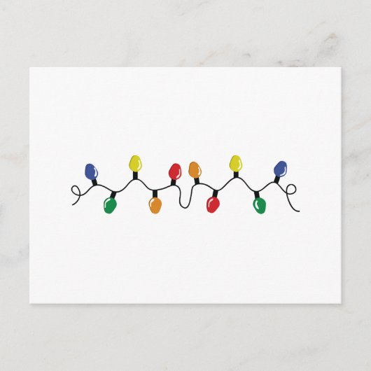 Weihnachtslicht Feiertagspostkarte (Vorderseite)