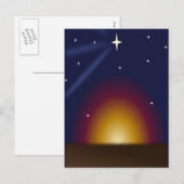 Weihnachtslicht Feiertagspostkarte (Vorne/Hinten)