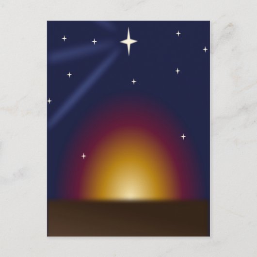 Weihnachtslicht Feiertagspostkarte (Vorderseite)