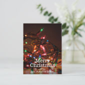 Weihnachtslicht Feiertagspostkarte (Stehend Vorderseite)