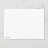 Weihnachtslicht Feiertagspostkarte (Rückseite)