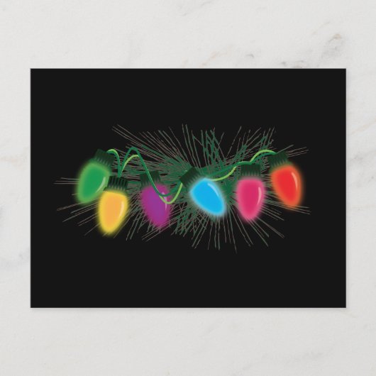 Weihnachtslicht Feiertagspostkarte (Vorderseite)