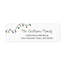 Weihnachtslicht Festliche Moderne Rücksendeadresse