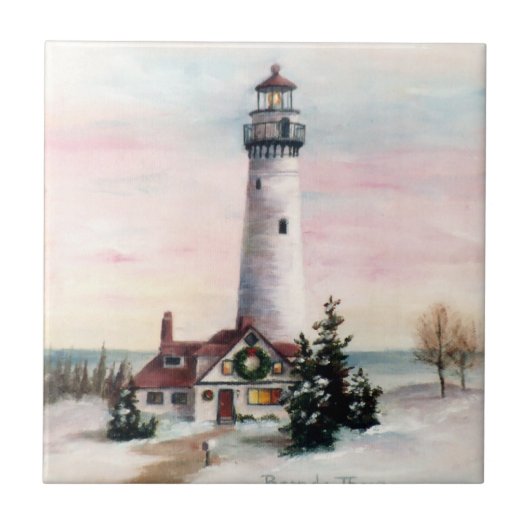 Weihnachtslicht-Fliese Fliese (Vorderseite)